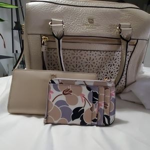 Kate Spade purse, wallet and keychain bundle